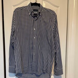 Peter Millar Men's Blue Checkered Shirt